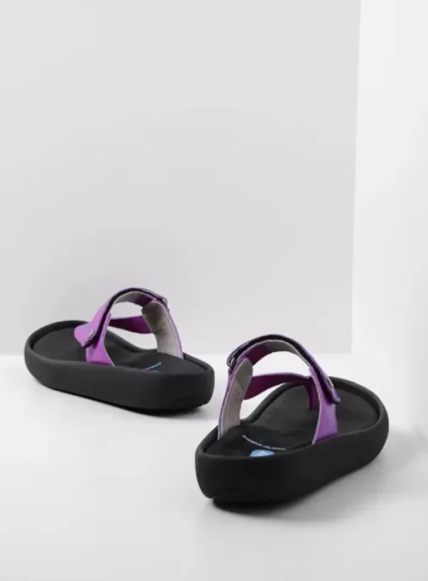 Slippers|Voorjaar/zomer|Wolky Peace fuchsia leer