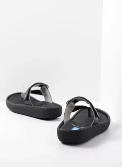 Slippers|Voorjaar/zomer|Wolky Peace zwart leer