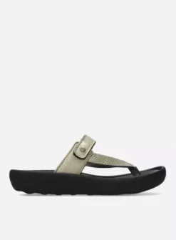 Slippers|Voorjaar/zomer|Wolky Peace goud leer