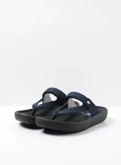 Slippers|Wolky Peace blauw nubuck