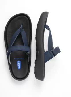 Slippers|Wolky Peace blauw nubuck