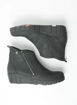 Hielspoor|Hallux Valgus|Wolky Phoenix HV zwart nubuck