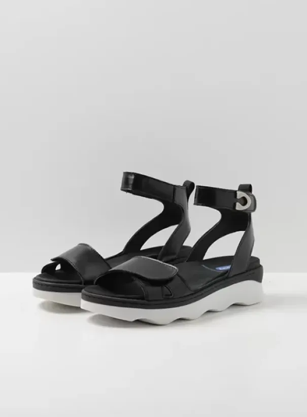 Sandalen|Voorjaar/zomer|Wolky Plata zwart/wit leer