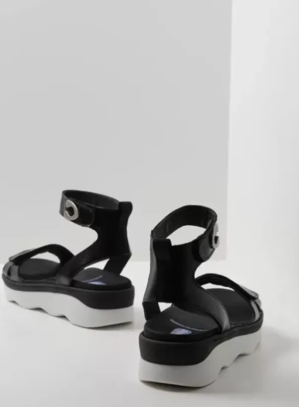 Sandalen|Voorjaar/zomer|Wolky Plata zwart/wit leer