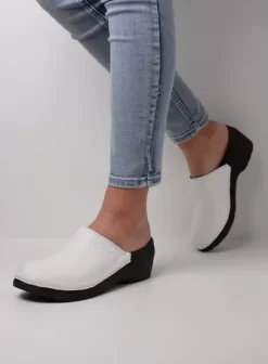 Klompen|Voorjaar/zomer|Wolky PRO-Clog wit leer