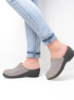 Klompen|Wolky PRO-Clog flower taupe