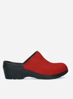 Klompen|Voorjaar/zomer|Wolky PRO-Clog rood nubuck