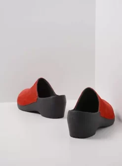 Klompen|Voorjaar/zomer|Wolky PRO-Clog rood nubuck