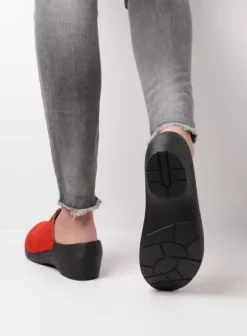 Klompen|Voorjaar/zomer|Wolky PRO-Clog rood nubuck