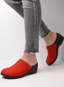 Klompen|Voorjaar/zomer|Wolky PRO-Clog rood nubuck