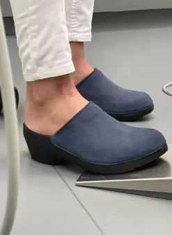 Klompen|Voorjaar/zomer|Wolky PRO-Clog blauw nubuck