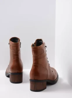 Biker boots|Laarzen|Wolky Red Deer cognac leer