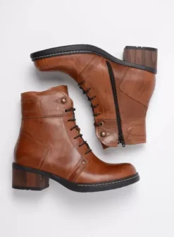 Biker boots|Laarzen|Wolky Red Deer CW cognac leer