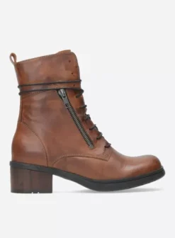 Biker boots|Laarzen|Wolky Rimbley cognac leer