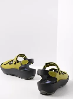 Sandalen|Wolky Rio olijfgroen leer