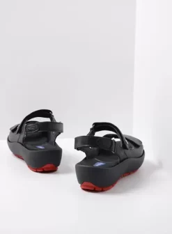 Sandalen|Wolky Rio zwart leer