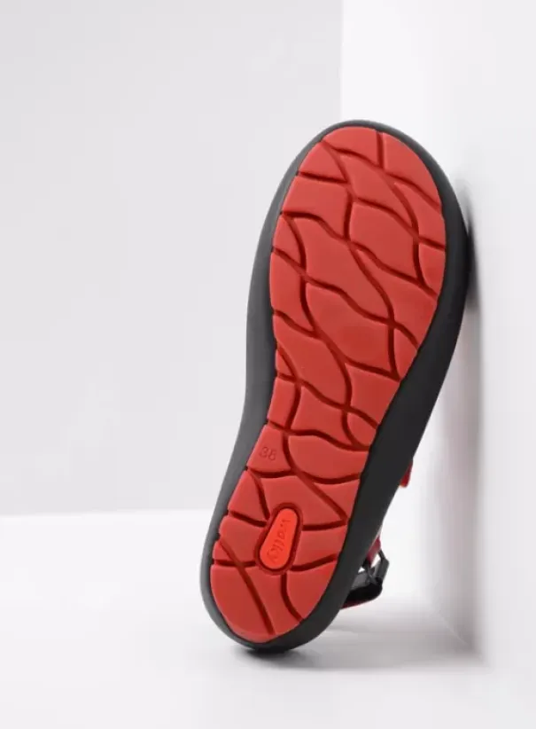 Sandalen|Wolky Rio flower zwart