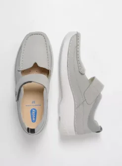 Bandschoenen|Wolky Roll Combi licht grijs nubuck