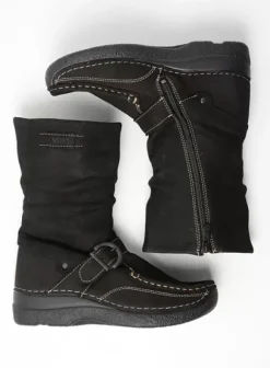 Laarzen|Wolky Roll Jacky zwart nubuck