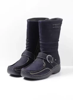 Laarzen|Wolky Roll Jacky blauw nubuck