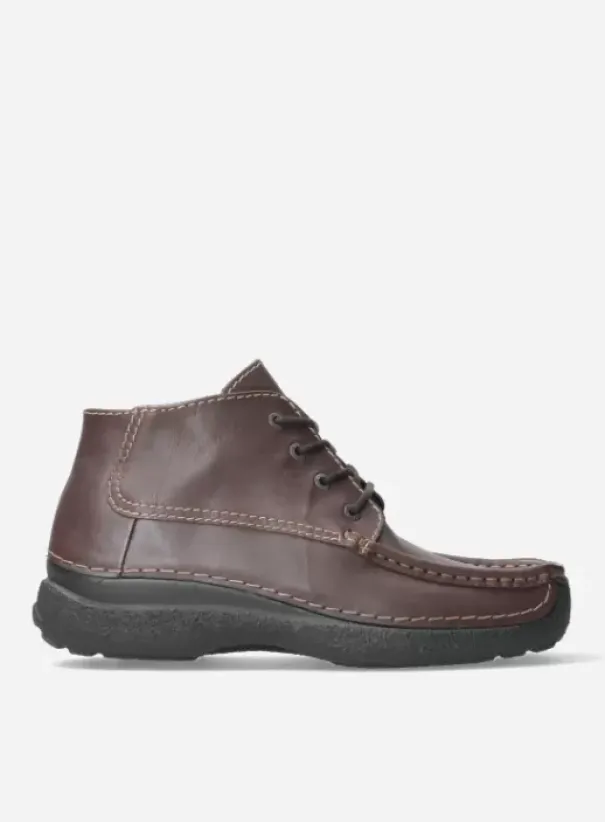 Comfortschoenen|Veterschoenen|Wolky Roll Moc Men bruin leer