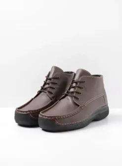 Comfortschoenen|Veterschoenen|Wolky Roll Moc Men bruin leer