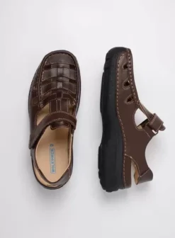 Sandalen voor heren|Comfortschoenen|Wolky Roll Sandal Men bruin leer