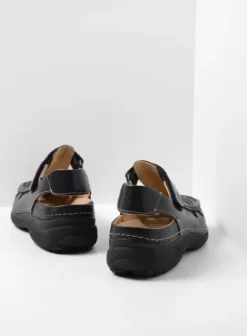 Sandalen voor heren|Comfortschoenen|Wolky Roll Sandal Men zwart leer