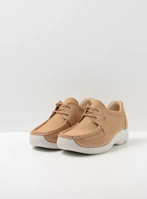 Veterschoenen|Wolky Roll Shoe beige nubuck