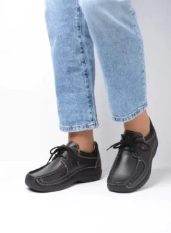 Veterschoenen|Voorjaar/zomer|Wolky Roll Shoe zwart leer