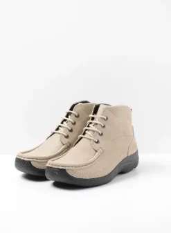 Hielspoor|Veterschoenen|Wolky Roll Shoot safari nubuck