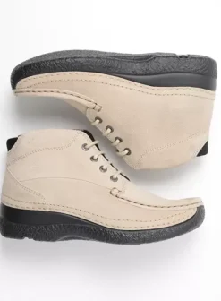Hielspoor|Veterschoenen|Wolky Roll Shoot safari nubuck