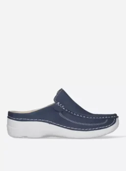 Slippers|Klompen|Wolky Roll Slide denim nubuck