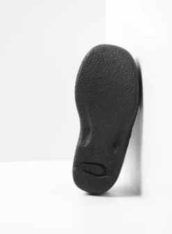 Slippers|Klompen|Wolky Roll Slide zwart leer