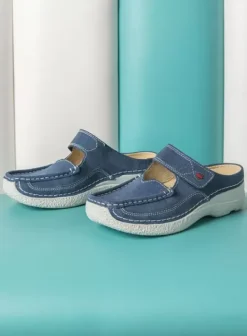 Hielspoor|Slippers|Wolky Roll Slipper denim nubuck