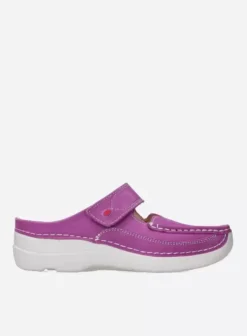 Hielspoor|Slippers|Wolky Roll Slipper fuchsia nubuck