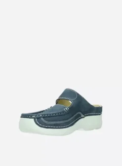 Hielspoor|Slippers|Wolky Roll Slipper denim nubuck