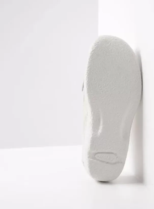 Slippers|Klompen|Wolky Roll Talaria creme wit leer