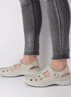 Sandalen|Wolky Rolling Sun gebroken wit leer