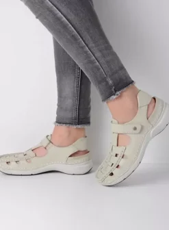 Sandalen|Wolky Rolling Sun gebroken wit leer