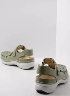 Sandalen|Voorjaar/zomer|Wolky Rolling Sun lichtgroen leer