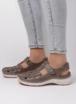 Sandalen|Wolky Rolling Sun grijs leer