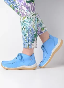 Veterschoenen|Voorjaar/zomer|Wolky Rosella lichtblauw nubuck