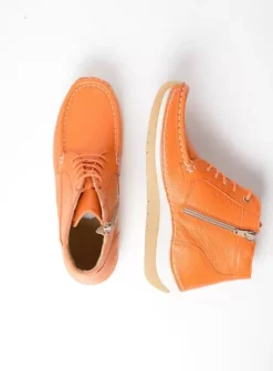 Veterschoenen|Voorjaar/zomer|Wolky Salado oranje leer