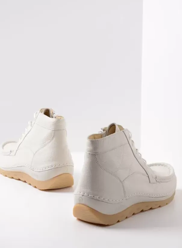 Veterschoenen|Voorjaar/zomer|Wolky Salado creme wit leer