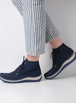 Veterschoenen|Voorjaar/zomer|Wolky Salado denim nubuck