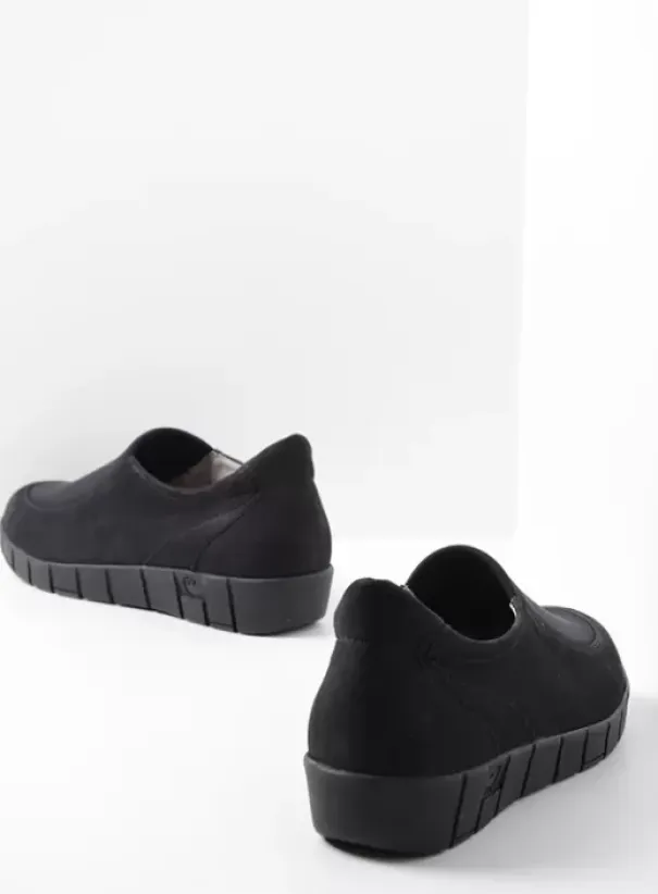 Instappers|Wolky Salton zwart nubuck