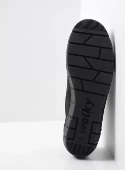 Instappers|Wolky Salton zwart nubuck