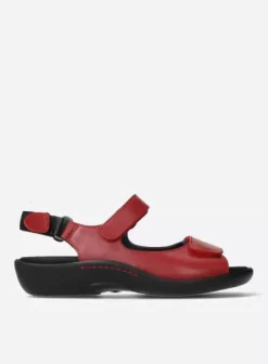 Sandalen|Wolky Salvia rood leer