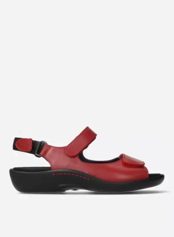 Sandalen|Wolky Salvia rood leer
